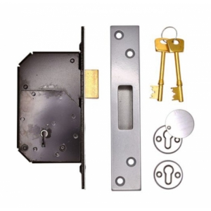 Zoo 5 Lever Upright Mortice Deadlock Satin